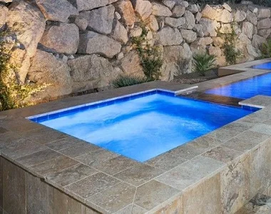 Antique Tumbled Travertine Coping Tiles cream pool pavers beige tiles