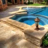 Classic mix travertine pool