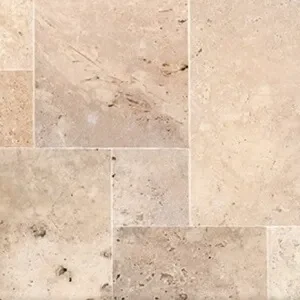 Rustica Ivory Travertine French Pattern Tiles