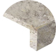Silver Oyster Travertine Drop Face Pool Coping